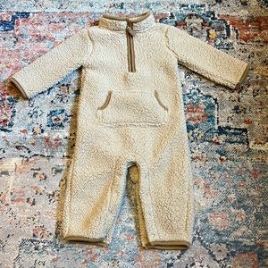 Tan Baby Sherpa One Piece